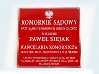 szyld dla komornika